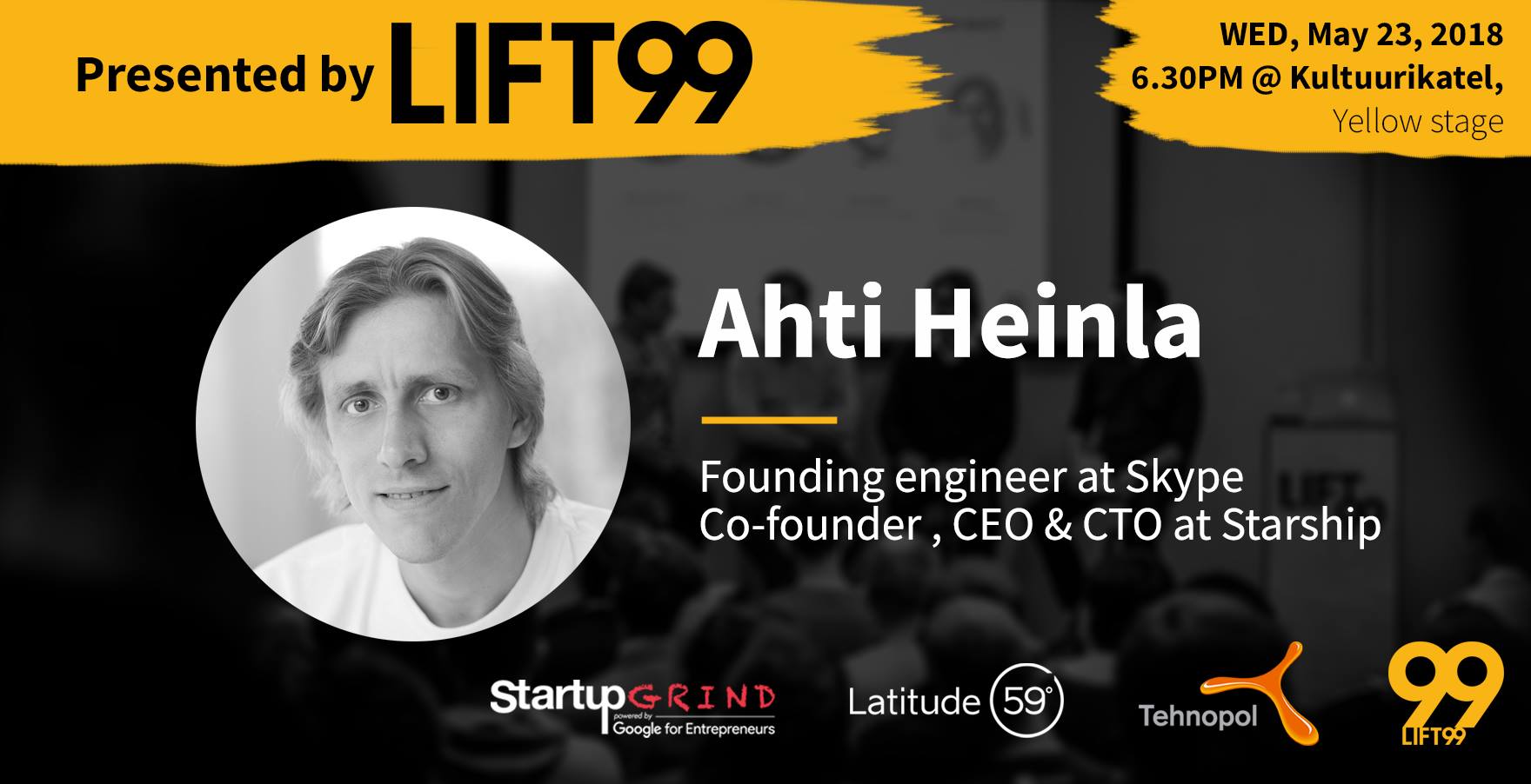 7221Startup Grind: Ahti Heinla (Starship Technologiesi kaasasutaja ning tegev- ja tehnoloogiajuht)